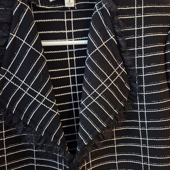 St. John Black and White Women's Jacket - Picture 3 of 6